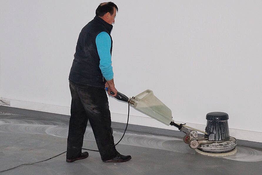 Mermer parlatma, Zemin cilalama