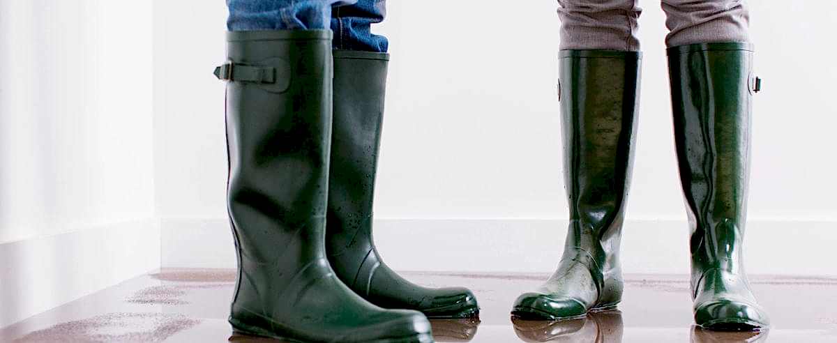 Su baskını sonrası temizlik