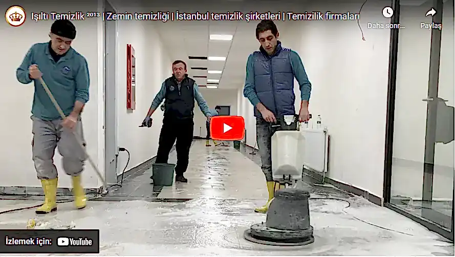 Makineli zemin temizleme okulda